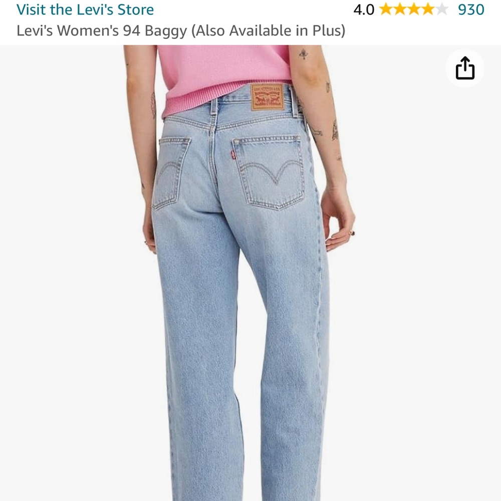 Levi’s Baggy 94 (size 29) like new.